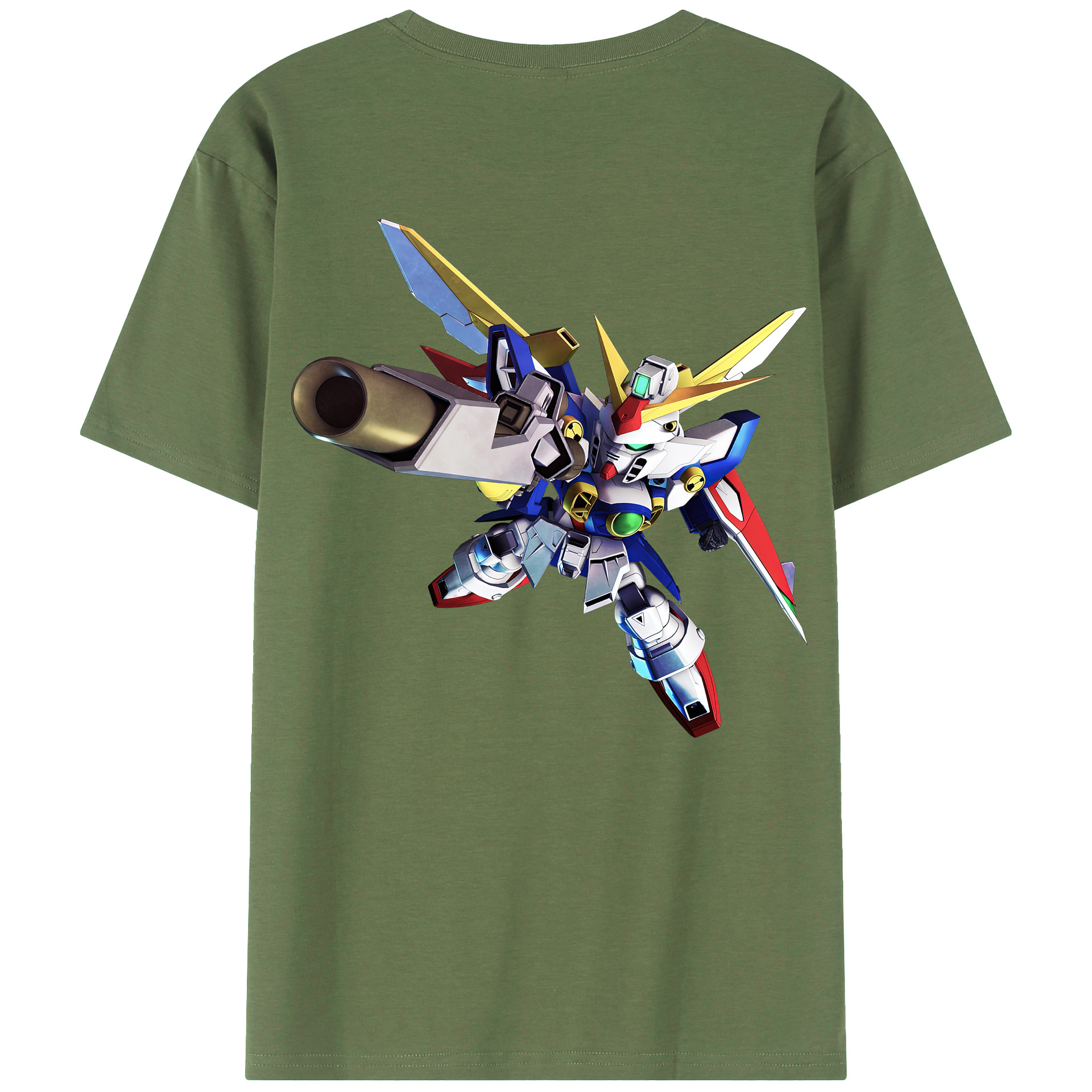 （画像用） 機動戦士ガンダム Mobile Suit Gundam 綿100％ メンズ半袖Tシャツ（バックプリント） 通気性